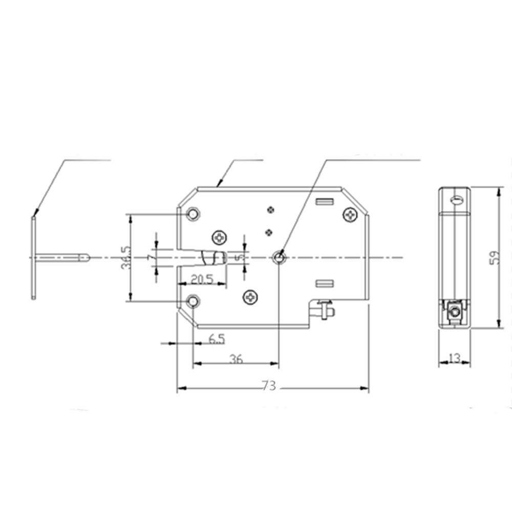 DC-12V electrical Lock Picks latch Electromagnetic Lock for Electronic Locker Smart Cabinet Lock with bouncer status detection