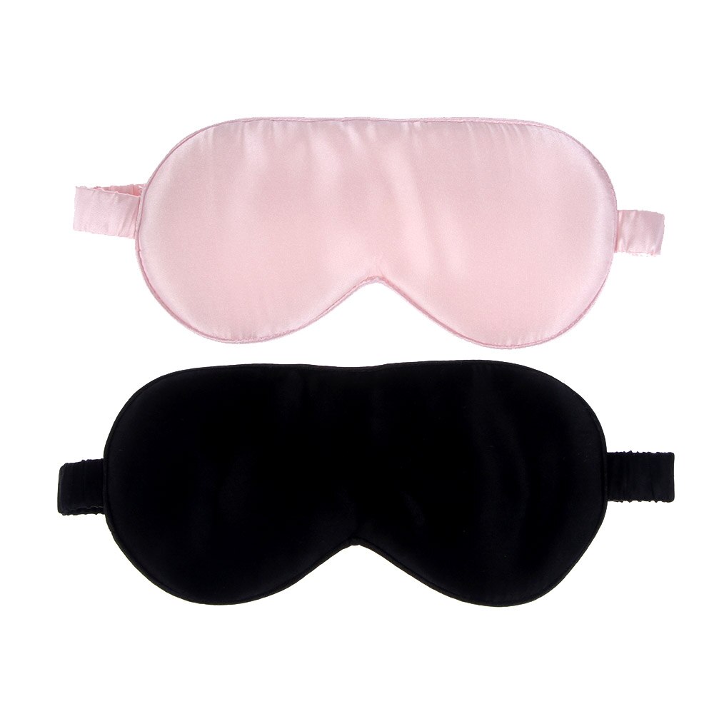 1Pcs Pure Silk Sleep Rest Eye Mask Padded Shade Cover Travel Relax Aid Blindfolds Sleep Mask