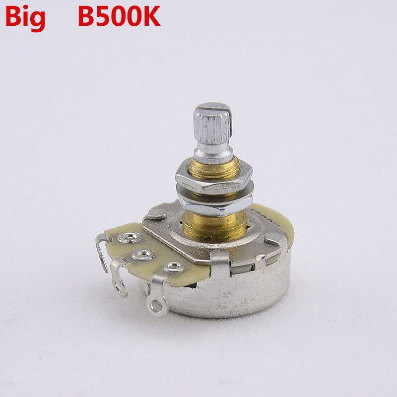 【Made in korea】potenciómetro de eje de latón alfa (POT) para bajo de guitarra eléctrica A250K/B250K/A500K/B500K: Big  B500K 1 Piece