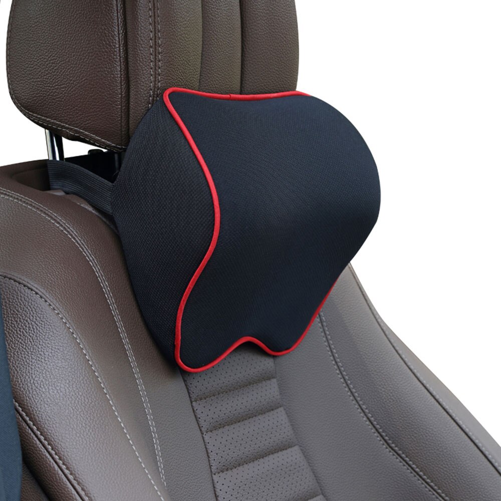 Universal Car Seat Head Support Cushion Car Neck Headrest Pillow Memory Cotton Foam Car Interior Accessories: A