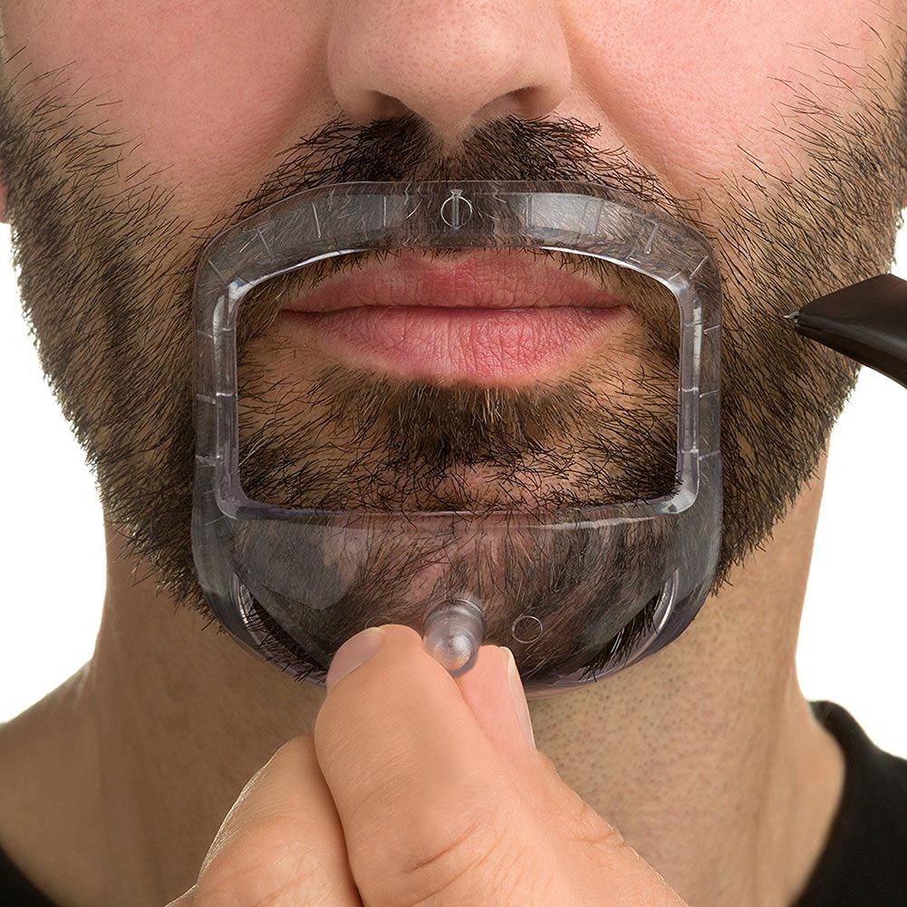 5 stk mænd overskæg shaper styling skabelon fipskæg skæg guide stencil barberværktøj smr 88