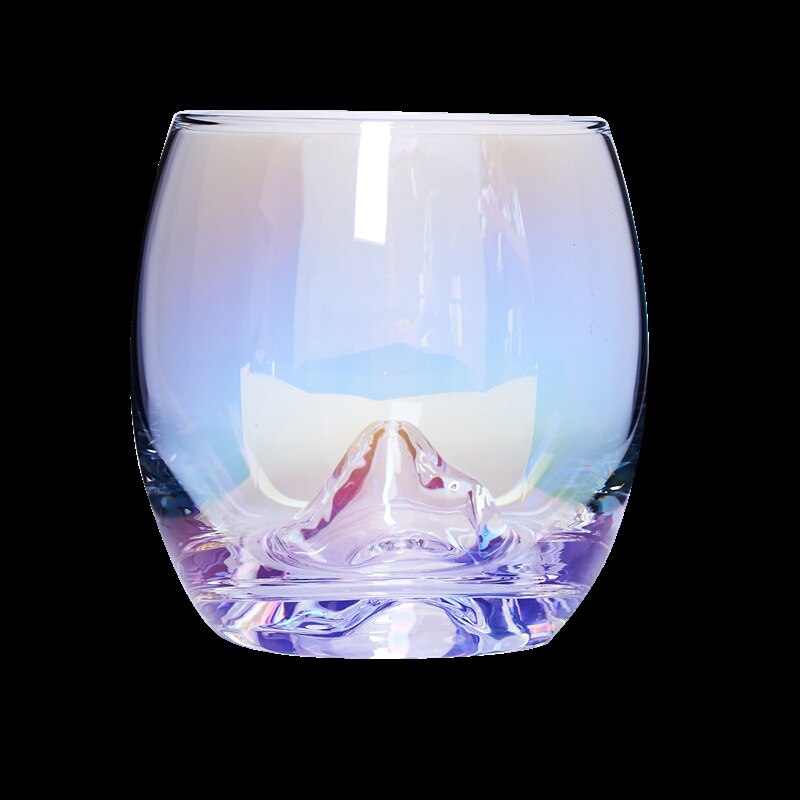 6 eins nordisch Stil Regenbogen Glas Träne Kristall Glas Hause Bunte Persönlichkeit Wasser Glas Netz verrotten Eisberg Glas