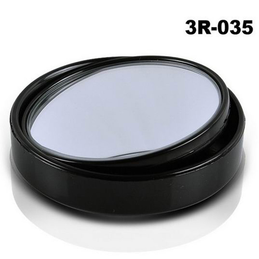 2 sztuk/partia 3R-035 automatyczny lusterko wsteczne małe okrągłe lustro ślepy miejsce lustro szerokokątny obiektyw 360 stopni regulowany lusterko