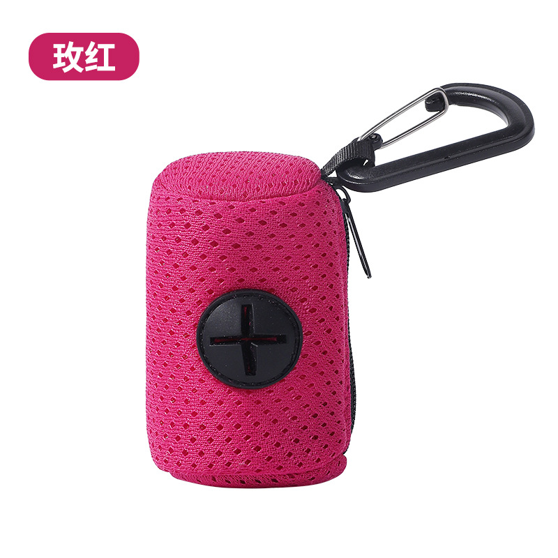 Distributeur de sacs de merde de chien suspendu, support de sac de merde de chien, distributeur de sacs de caca pour chiens, distributeurs de sacs poubelles de marche, fournitures pour animaux de compagnie: vert clair