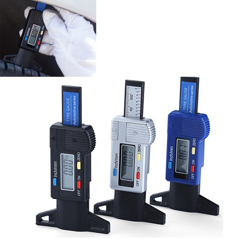 Medidor Digital de profundidad del neumático para coche, 0-25mm, indicador de Color, herramienta de diagnóstico de rueda automática, medidor, accesorios para neumáticos de mano