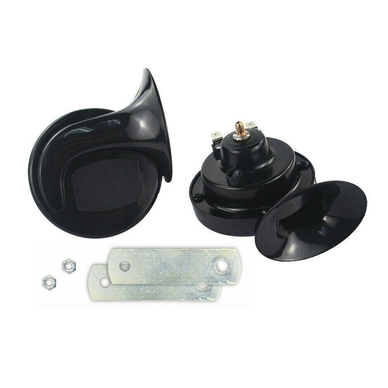 12V Durable Easy Installation Motorcycle Horn Motorcycle Modified Vehicle Snail Horn High Sound Power-Assisted Electric