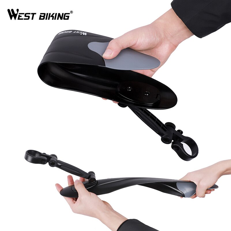WEST BIKING 1 par MTB bicicleta guardabarros 24 26 27,5 pulgadas bicicleta guardabarros delantero trasero guardabarros alas guardabarros bicicleta de montaña guardabarros