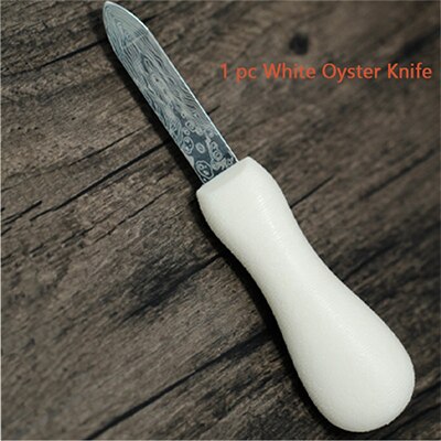 Cuchillo de acero inoxidable con bordes afilados, herramienta útil para abrir mariscos, té, cáscara de Shucker, utensilios de cocina, 1 ud.: White