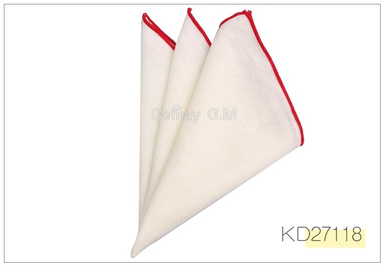 Solid Linen Pocket Square Suits Hanky Candy Color Handkerchiefs Casual Suit Square Handkerchief Towels For Party Scarves: KD27118
