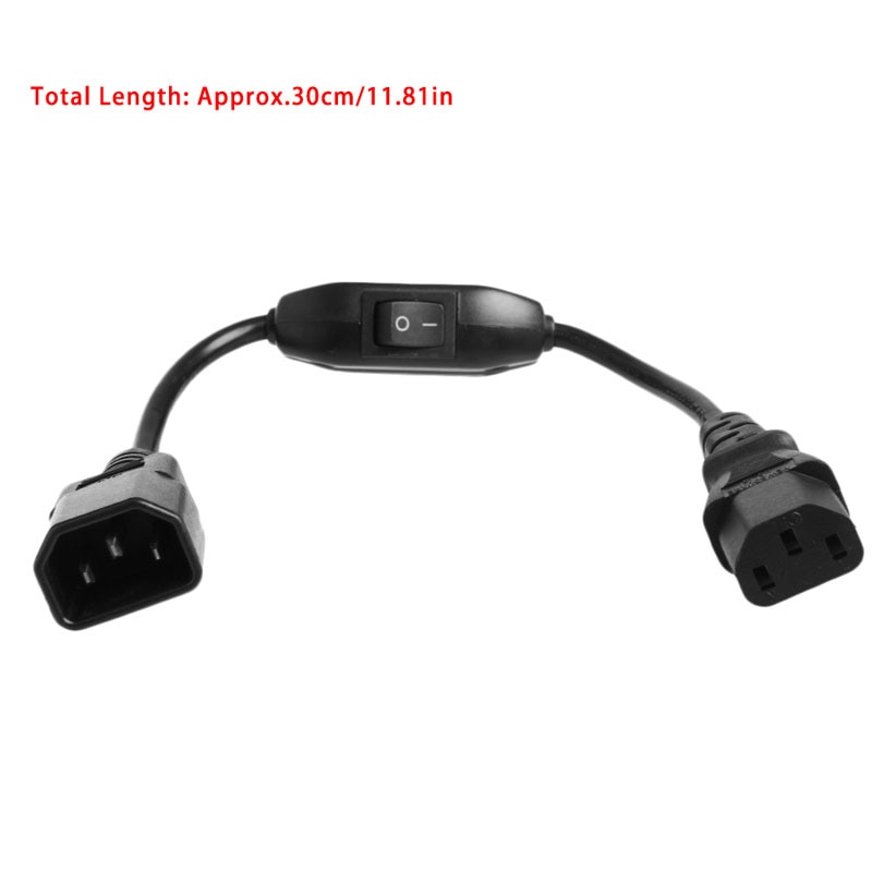 PDU UPS IEC 320 C14 Male To C13 Female Extension C... – Grandado