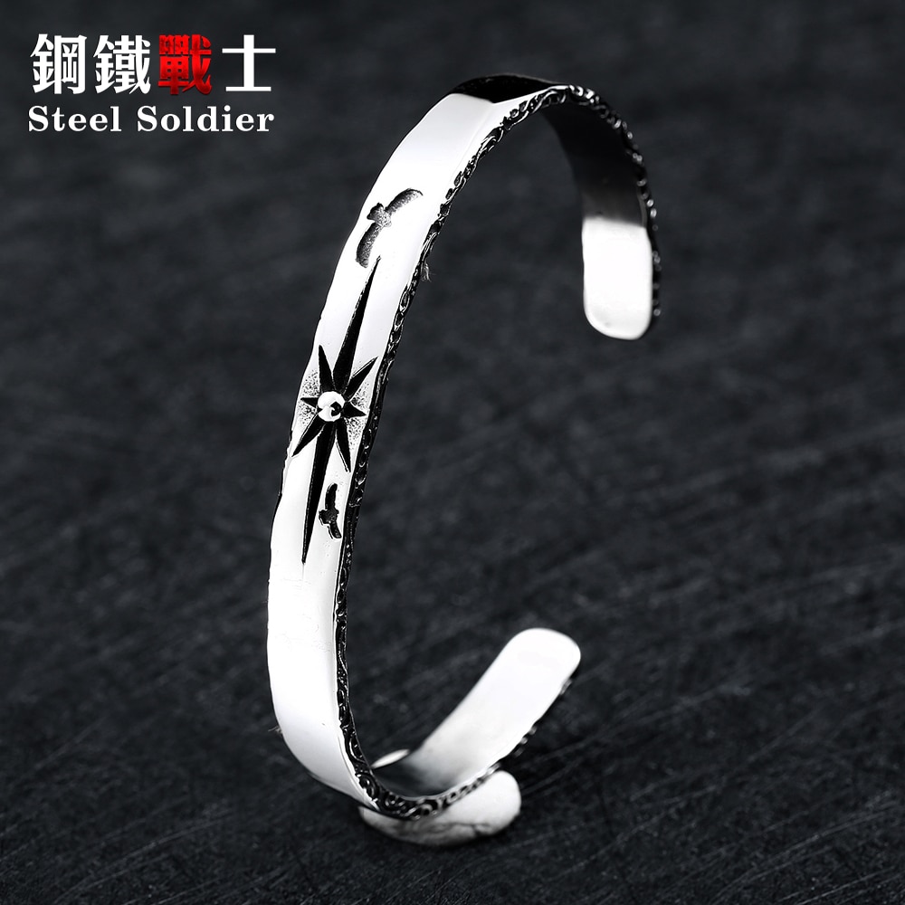 Stalen soldaat mannen zonnegod armband unieke heren sieraden