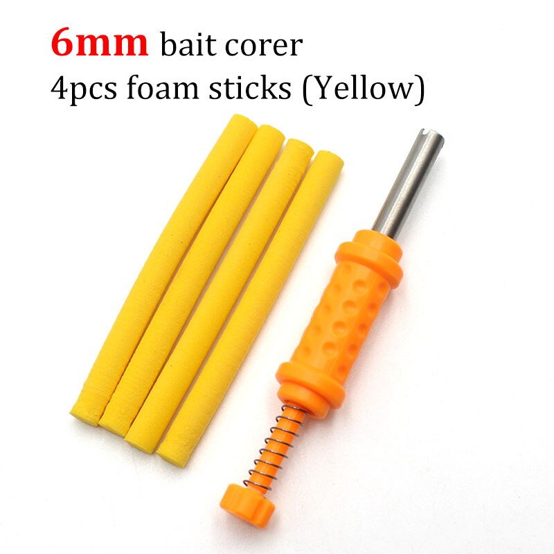 Kit d&#39;outils de pêche à la carpe 6mm/8mm, bouillettes Pop-Up, accessoires de fabrication d&#39;appâts pour carpe + plate-forme en mousse pour matériel de pêche: 6mm-Yellow