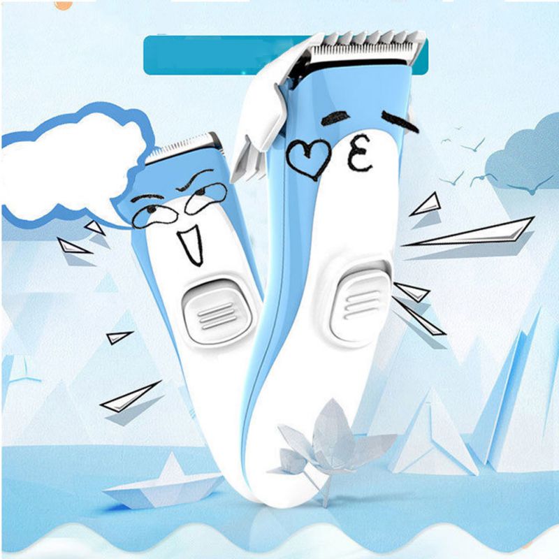 Infant Hair Trimmer Ultra-quiet Baby Hair Clipper Todddle Kids Home Safe Electric Hair Shaving USB Charging Push