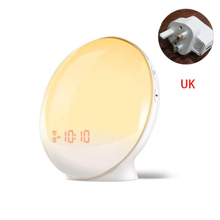 Sunrise Alarm Clock Wake Light Sleep Assist Digital Alarm Clock For Alexa Google Bedside LED Light Alarm Clock Night Light: UK