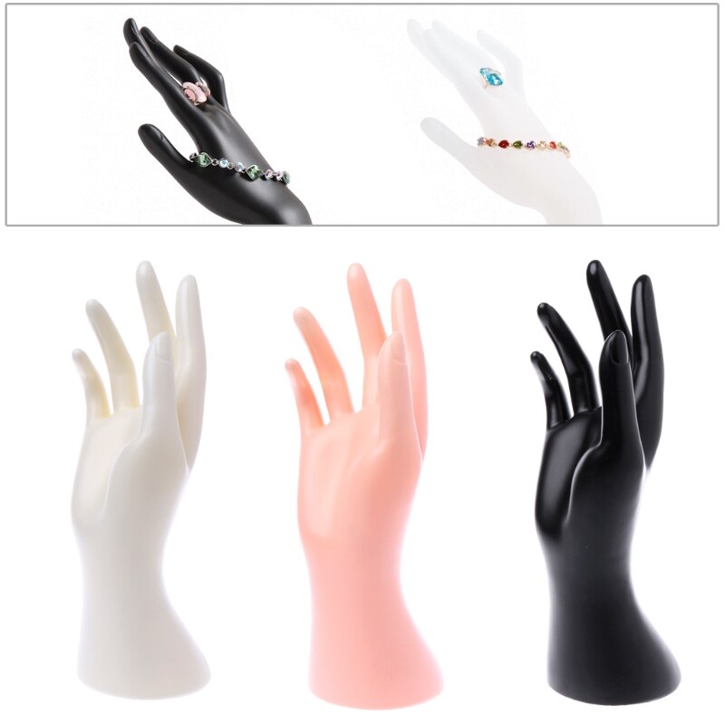 Mannequin Hand Finger Glove Ring Bracelet Bangle Jewelry Display Stand Holder