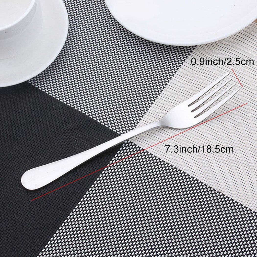 Diner Vork Roestvrij Staal Salade Vork Cake Vork Servies Dessert Vork Voor Restaurant Fruit Snack Servies Party Gebruiksvoorwerpen