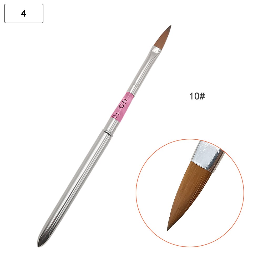 1p Kristall Nagel Pinsel 1 stücke Metall Gravur Malerei Nagel Kuli UV Gel Nagel Pinsel: Nein10