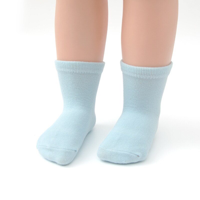 Non Skid Anti Slip Crew Socks with Grips for Baby Toddlers Boys Newborn Baby Girls Kids Socks 0-7years 6 Pairs