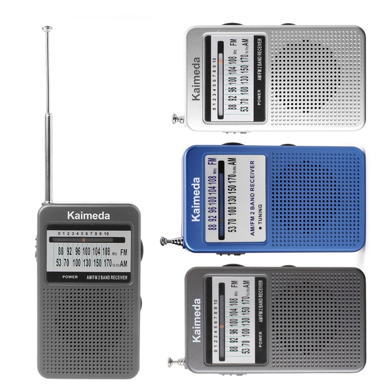 Nueva banda AM/FM 2 portátil, receptor de Radio de bolsillo con pantalla Digital, compatible con modo estéreo