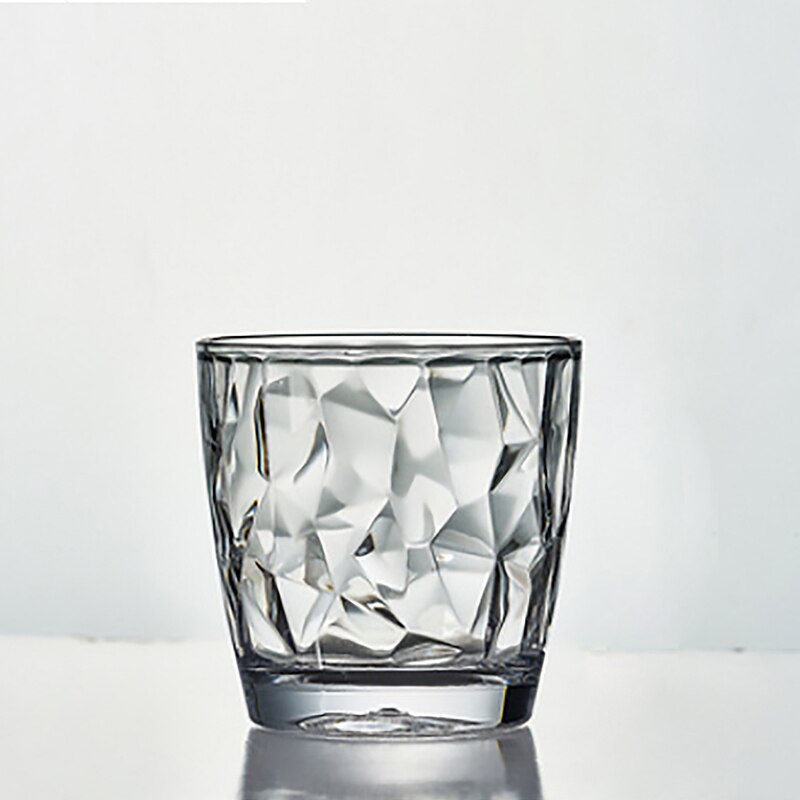 300ml Transparent Cups Acrylic Tumbler Plastic Beverage Juice Ice Tea Drinking Cups Reusable Unbreakable Glassware Kids