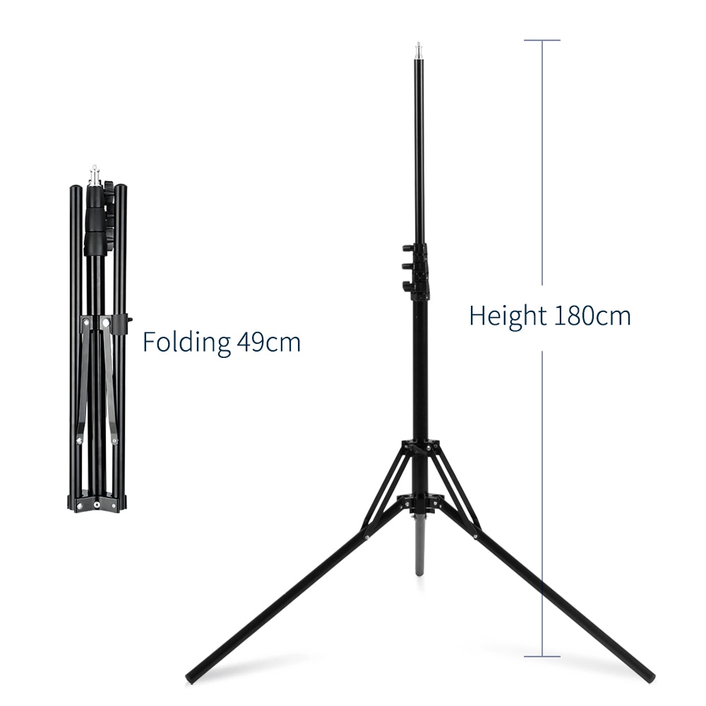 Rectangle Flash Stand 180cm Reverse Fold 4 Section Light Stand for Studi... – Vicedeal