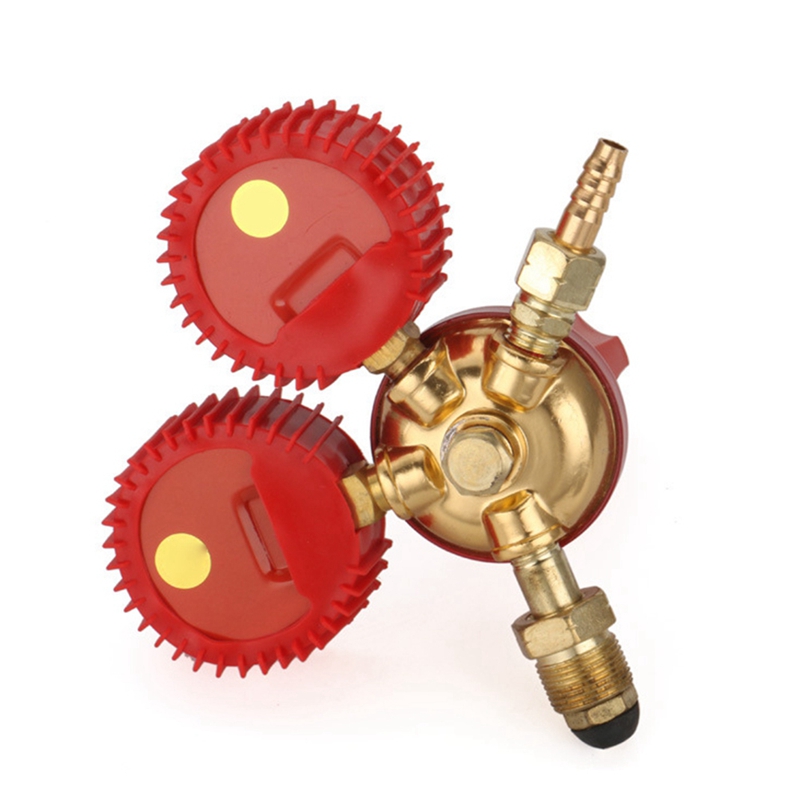 Propane Pressure Reducer Gauge Shockproof Liquefied Natural Gas Pressure Reducing Valve Manometer