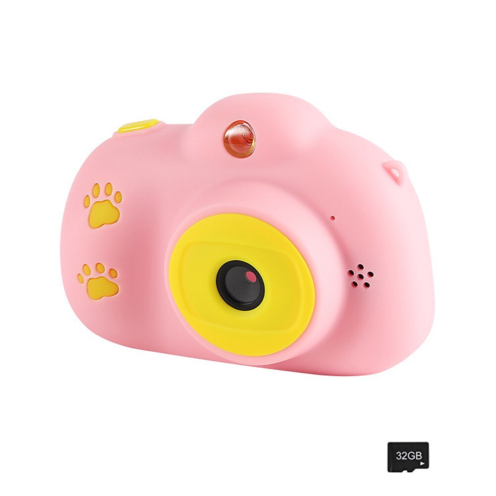 Kinderen Kids Camera Educatief Speelgoed Voor Baby Mini Digitale Camera 1080P Projectie Video Camera Met 2 Inch Display screen: Pink