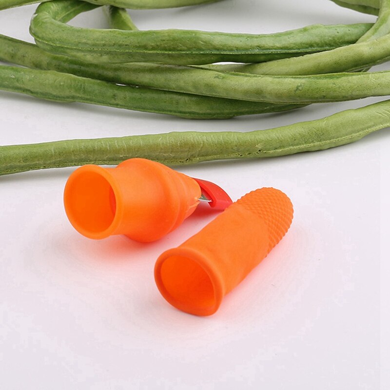 Protège-doigts en Silicone avec lame pour Fruits, légumes, couteau à pouce, protège-doigts, Gadgets de cuisine, accessoires de cuisine, 1 ensemble