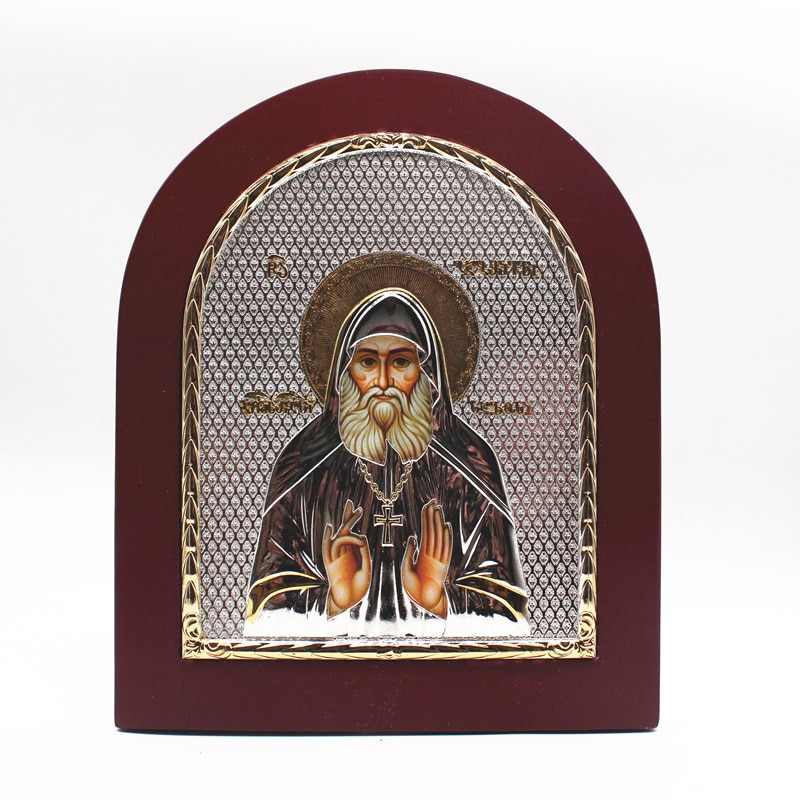 Ortodokse ikoner jomfru mary religiøse kors boligindretning kirke redskaber ortodokse ikon hellig far