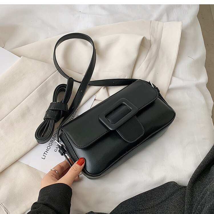 Nicho design 2021 nova moda high-end mensageiro saco menina versátil bolsa de ombro quadrado saco axila dupla-uso saco largura: 23cm: black