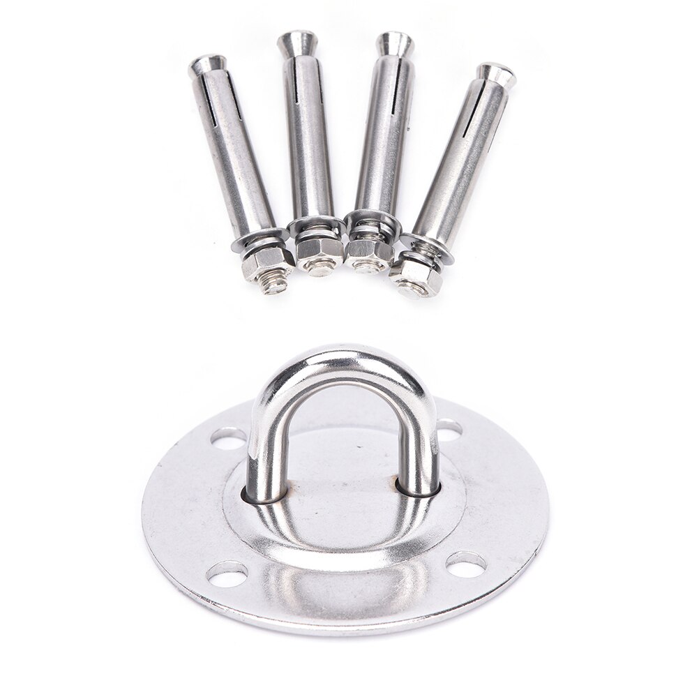 1 Set Useful Ceiling & Wall Mount Anchor Bracket Hook for Aerial Training Straps Yoga Swing