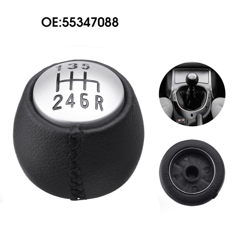 6 velocidades pomo de cambio Manual balonmano para Alfa Romeo GT 147 166 cuero PU