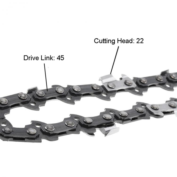 Kettingzaag Ketting 3/8 Pitch 12Inch Saw Chain 45 Drive Link Elektrische Kettingzaag Onderdelen Kettingzaag Bladen Hout Snijden Kettingzaag Onderdelen
