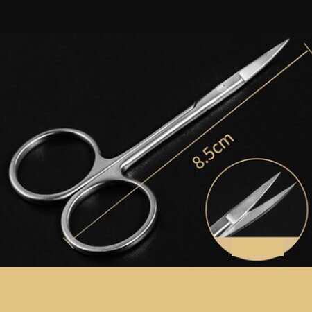 Double Eyelid Scissors with Gold Handle Microscopic Instruments 8.5cm Conjunctival Scissors Express Eye Tools Corneal Scissors: Silver