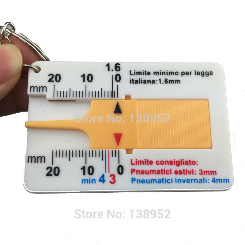 Auto Tyre Tread Depth Gauge Caliper Car Motorcycle Caravan Trailer Wheel Measure Car-styling Repair Tool
