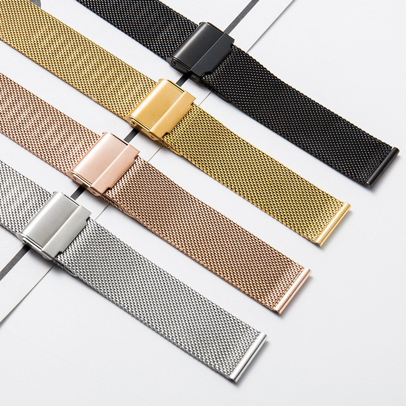 12mm 14mm 16mm 18mm 20mm 22mm Rvs Milanese Mesh Band Voor DW Horloge bandjes Gewone Horlogeband Armband Met Gereedschap
