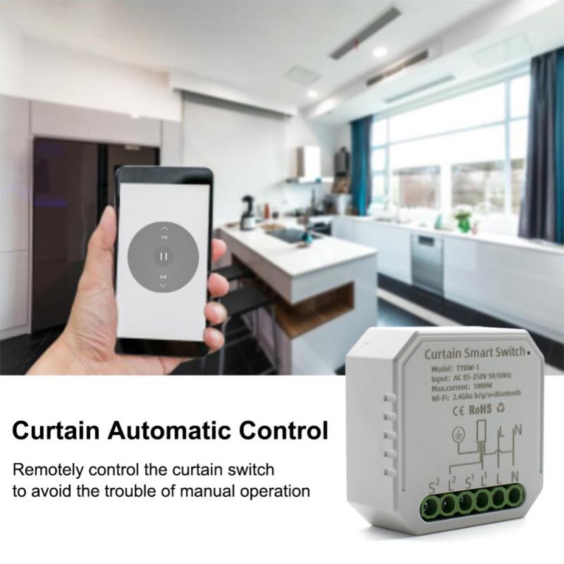 Tuya Smart Wifi Curtain Module Blind Switch For Roller Shutter Electric Motor Timer Voice Control Works With Alexa Google Home
