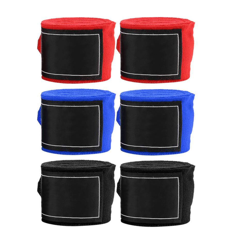 2Pcs 2.5m Elastic Strap Boxing Sanda Muay Thai MMA Taekwondo Bandage Hand Wraps Boxing Hand Wraps Boxing Hand Bandages