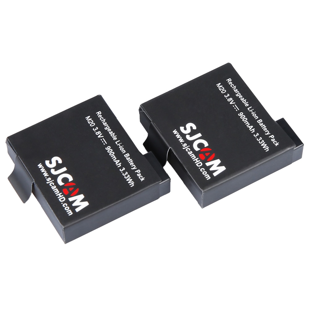 SJCAM-batería recargable de iones de litio para cámara deportiva, 3,8 V, 900mAh, 3.33Wh, color negro, Original, para SJCAM M20, 2 uds.