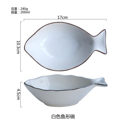 Ceramic Ocean Style Plate Whale Fish Dish Shell Starfish Trumpet Shell Bowl Blue White Porcelain Dinnerware Serving Platter: 5