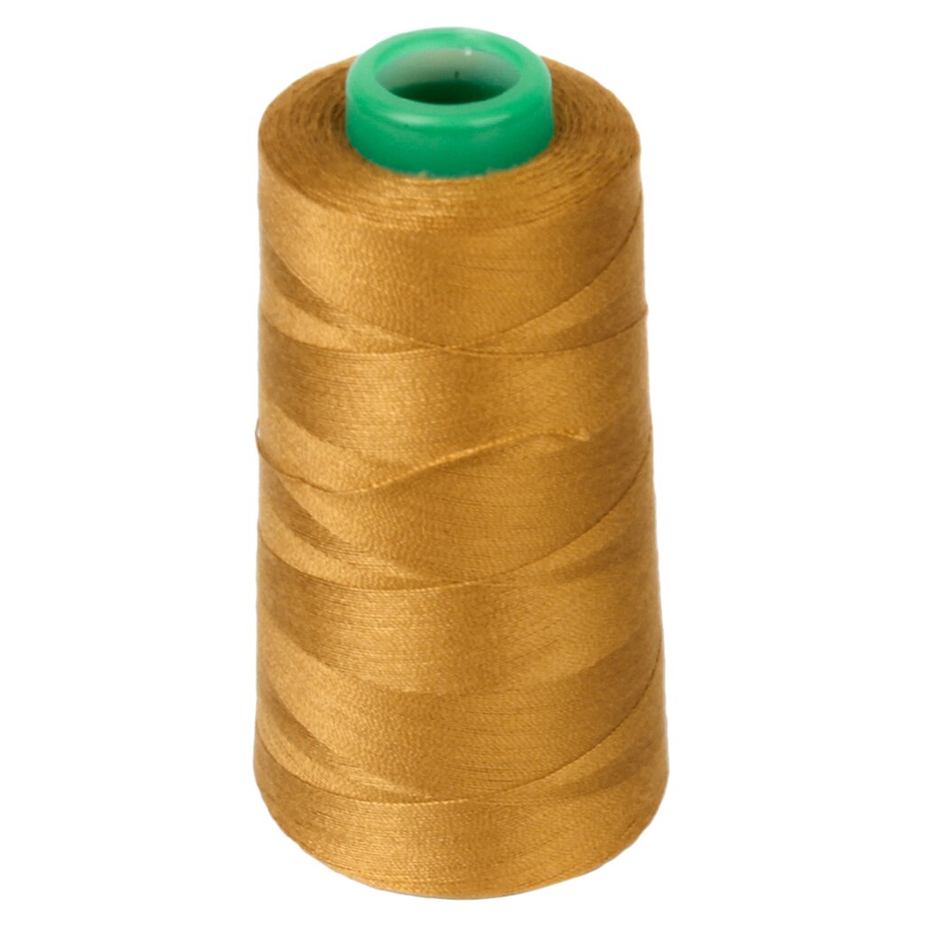1 pack  of 3000 yard spolar sytråd all ändamål polyester overlock kon för klädsel, duk, draperi, pärlor, quiltning: Gul