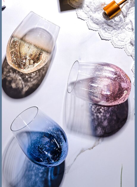 Creatieve Sterrenhemel Ei Vorm Glas Ontbijt Cup Koffie Thee Melk Sap Water Mok Rode Wijn Whiskey Cup Liefhebbers vrienden Cup