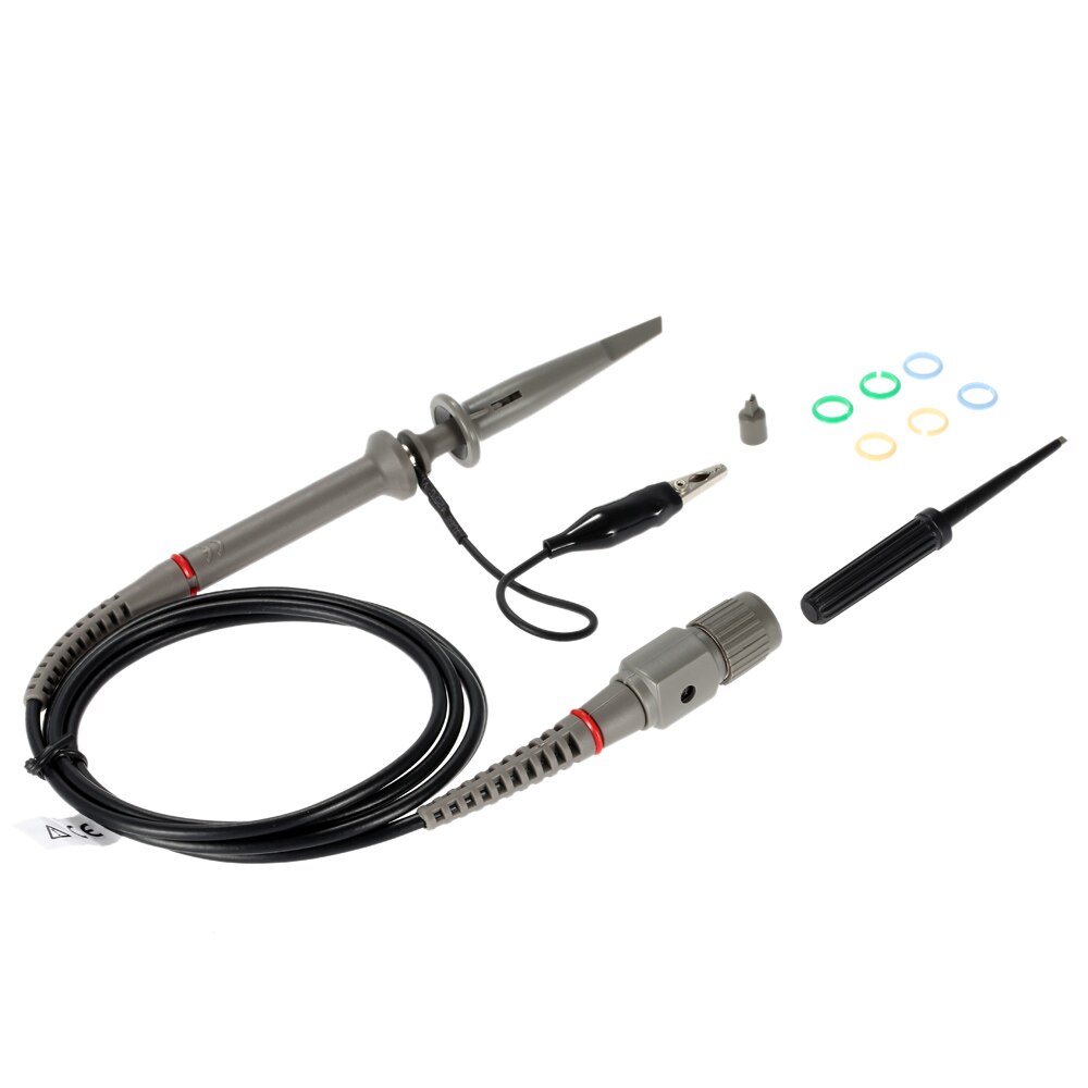 Digital Oscilloscope Probe 60MHz Oscilloscope Clip Probe with Accessories Max.600V DC Peak AC x1 x10