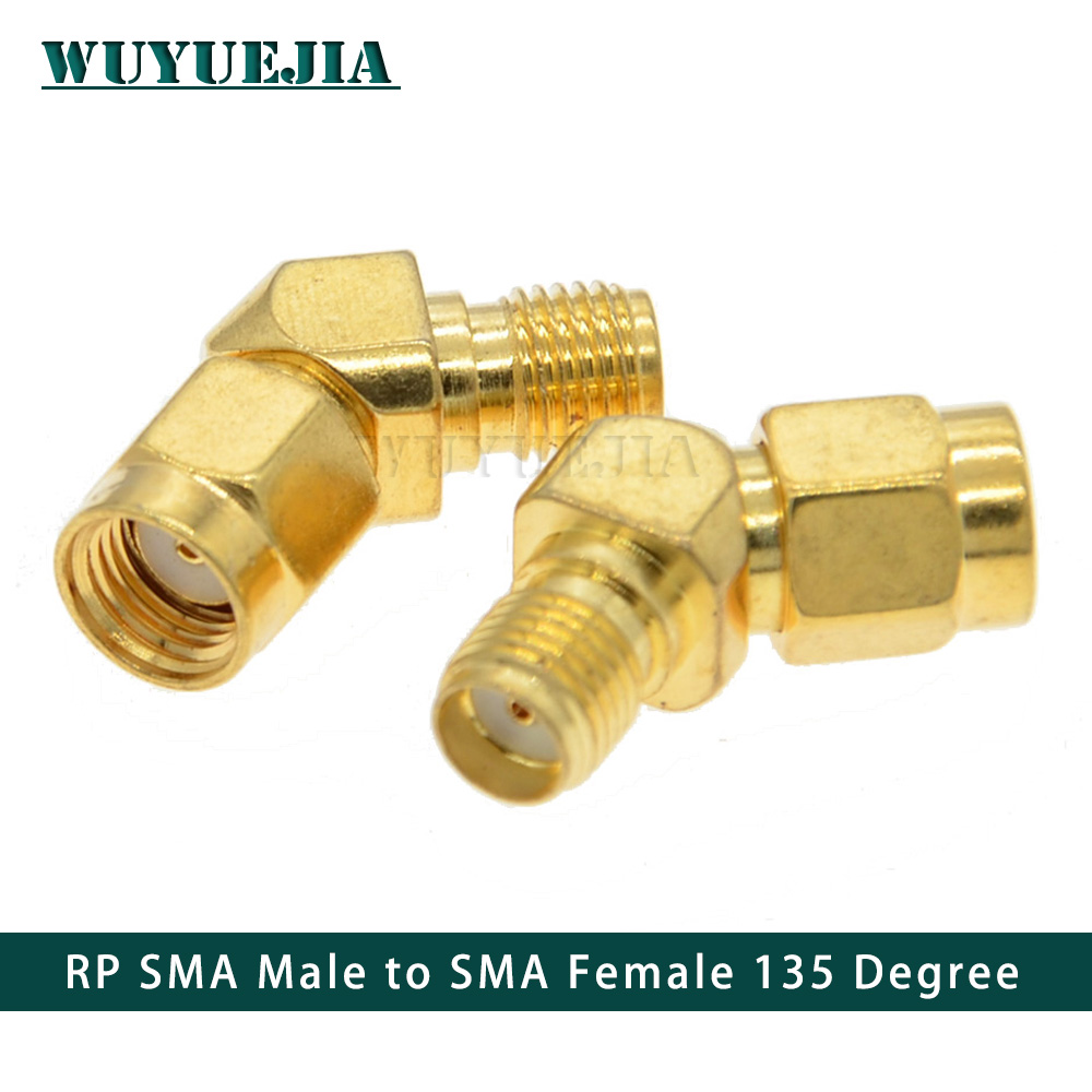 SMA To SMA Male Female Straight Connector 90 Degree Right Angle 135Degree Tee Type 3 Way Splitter RPSMA To RPSMA Male Adapter RF: MULTI