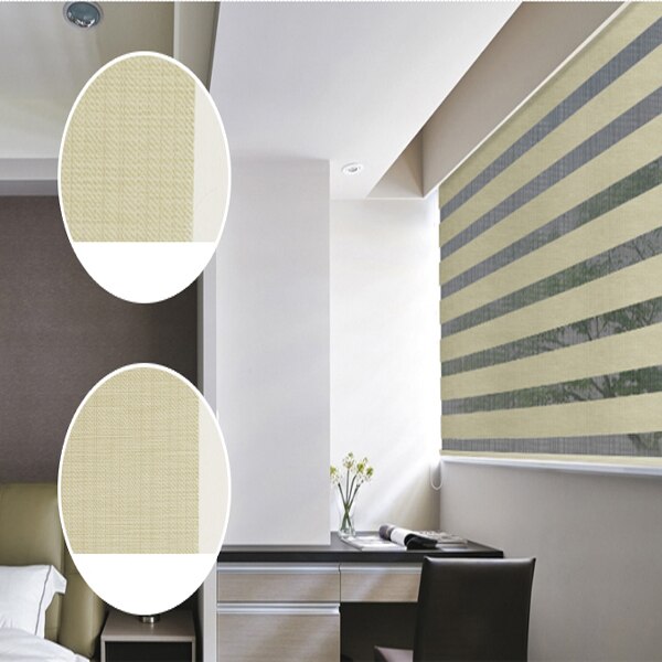 European sytle double roller blinds zebra blinds china factory with 100% blackout custom made blind window size