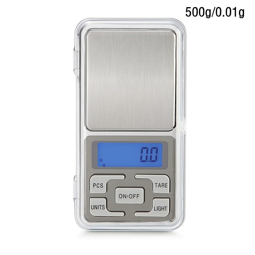 Backlight Gram High Accuracy Kitchen Mini Scales Pocket Scale Jewelry Electric: 500g-0.01g