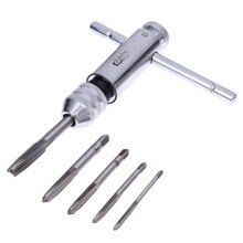 5Pcs Metrische Tap Set Van Kranen Boren Hand Tool Sets M3-M8 Machine Spiraal Punt Schroefdraad Kranen En sterft Set Metaal Hout