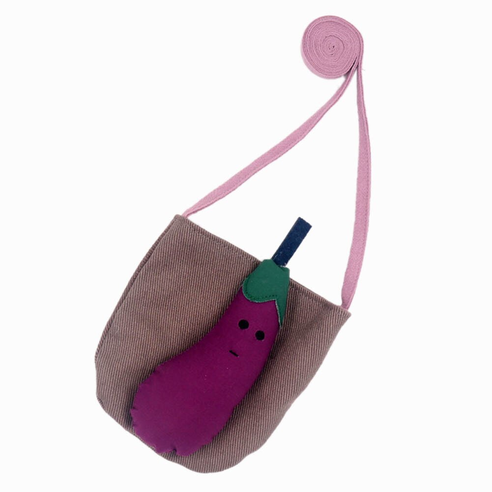 Lovely Girls Canvas Mini Bag Kids Cartoon Cute Handbags Children's Crossbody Bag Princess Mini Shoulder Bag