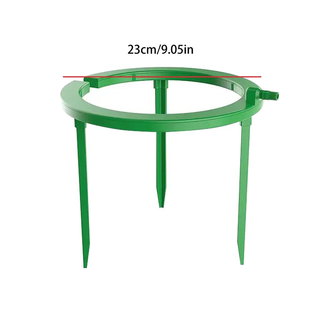 Anneau d'eau hydro halo, 3 jambes, plantation intérieure, culture sans sol, anneau d'irrigation goutte-à-goutte uniforme pour arroser des plantes: green