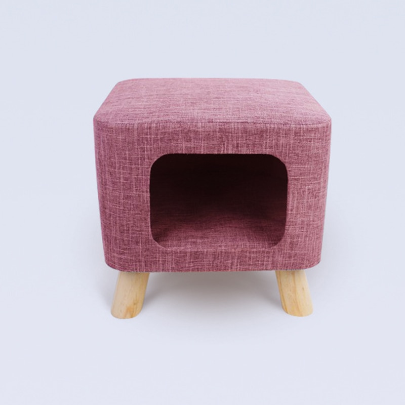 Taburete moderno Para casa de gato, cueva, estera suave Para las cuatro estaciones, asiento portátil Para mascotas, Casitas Para Gatos, CHATE Lit, mascotas, accesorios de Gatos